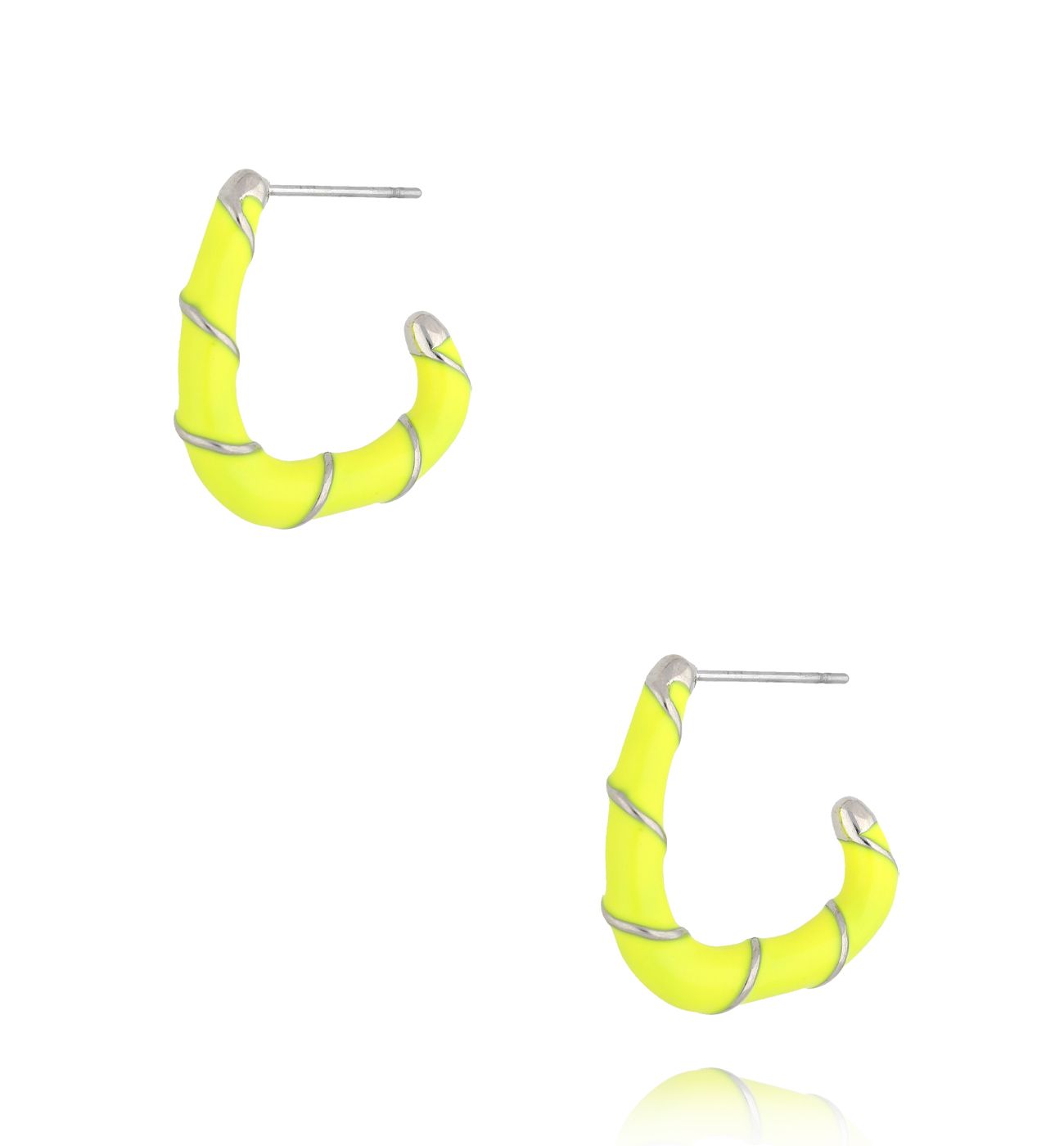 Kolczyki emaliowane neonowe KSY0221 - By Dziubeka