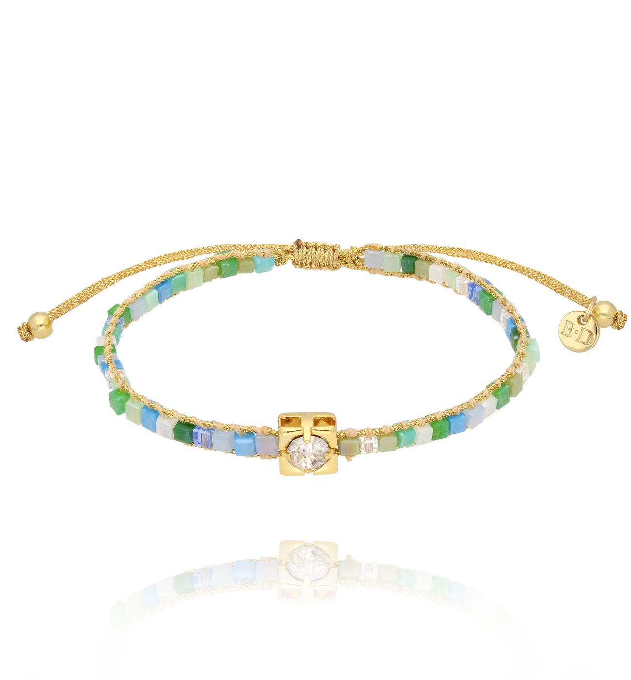 Bransoletka zielona Superfine BSC2078