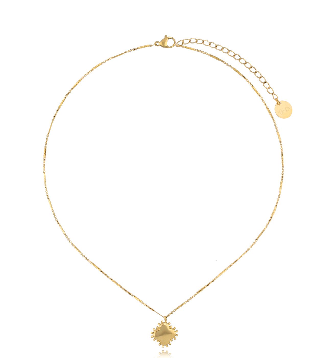 Naszyjnik z koniczynką złoty Clover NSY0279