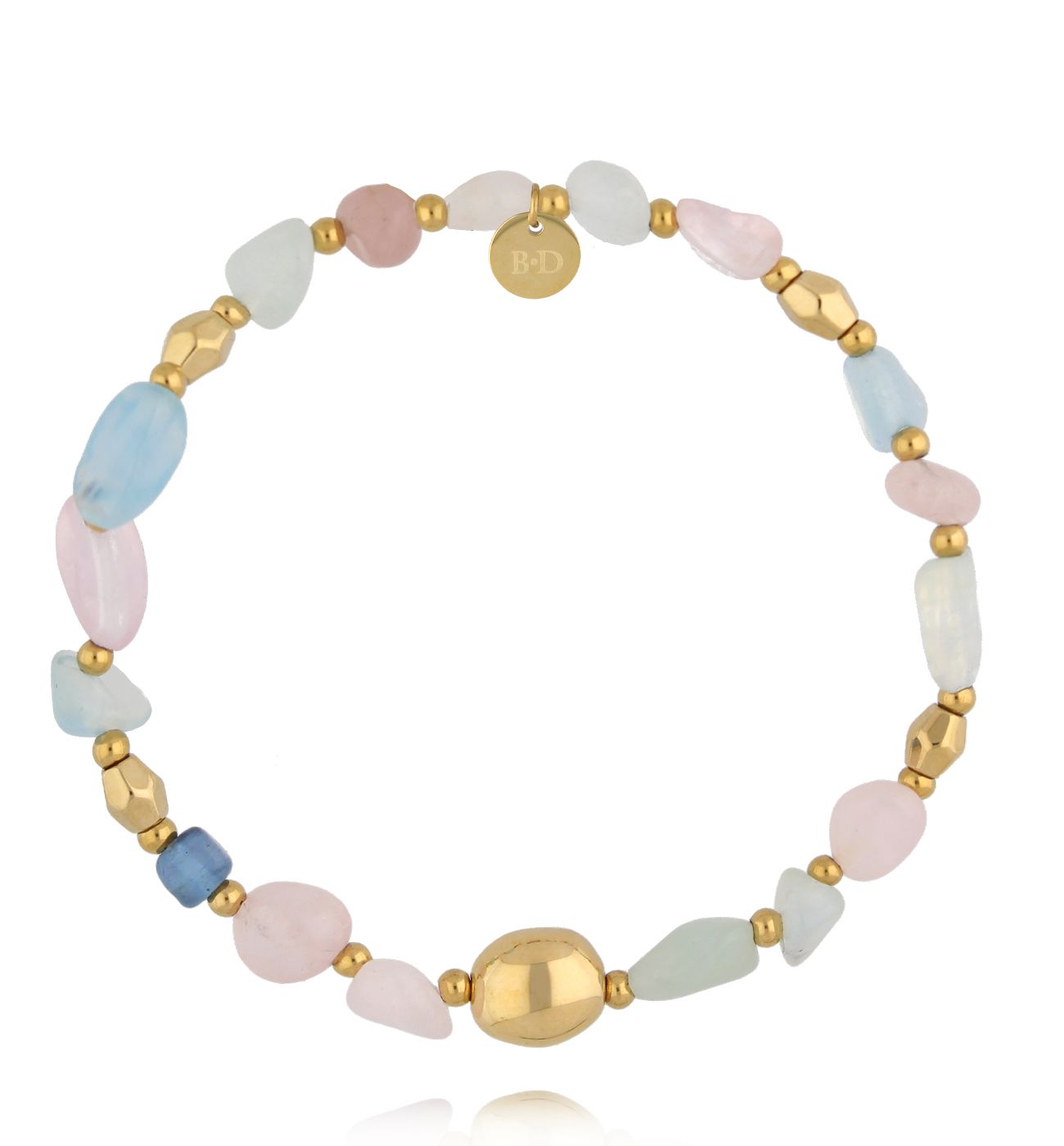 Bransoletka z morganitami - By Dziubeka