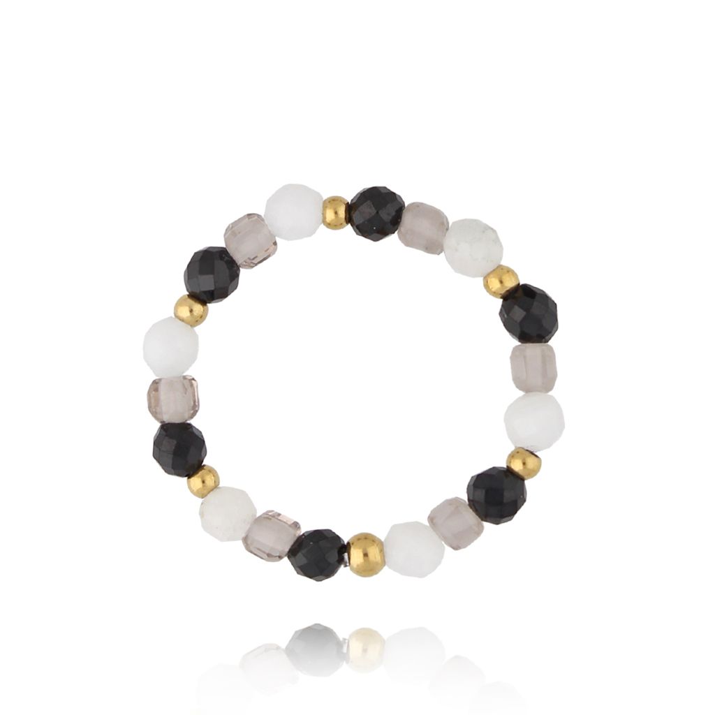 Pierścionek z kamieniami naturalnymi Latifa PSC0529 - By Dziubeka