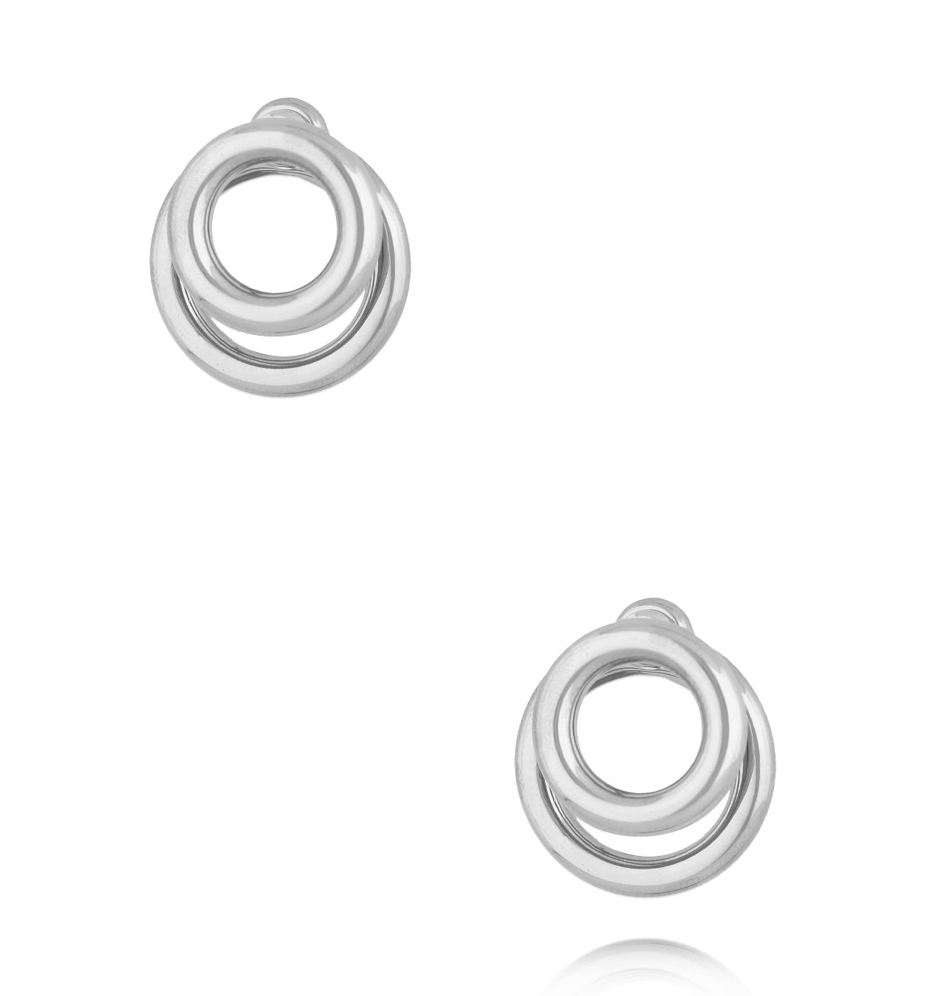 Kolczyki srebrne – podwójne kółeczka KSY0405 - By Dziubeka