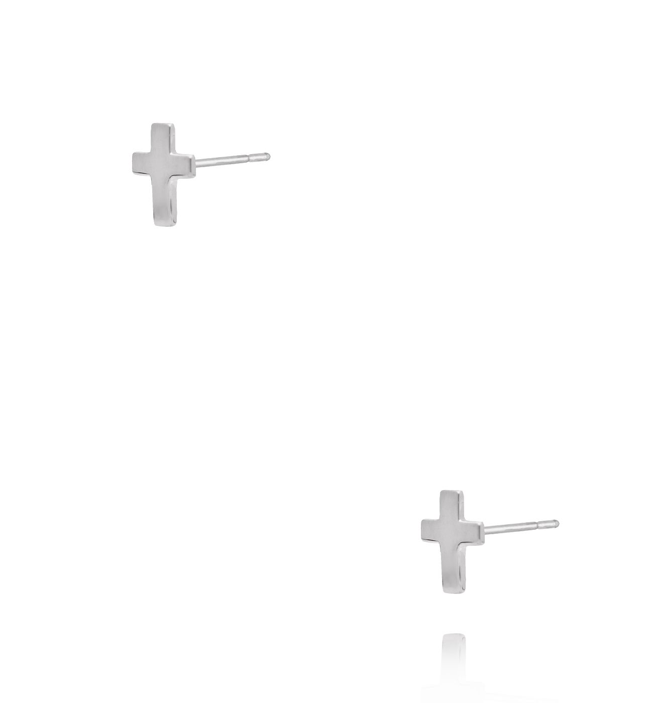 Kolczyki krzyżyki srebrne KCA0091