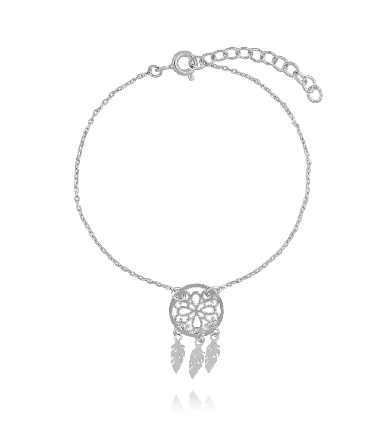 Bransoletka srebrna łapacz snów - By Dziubeka