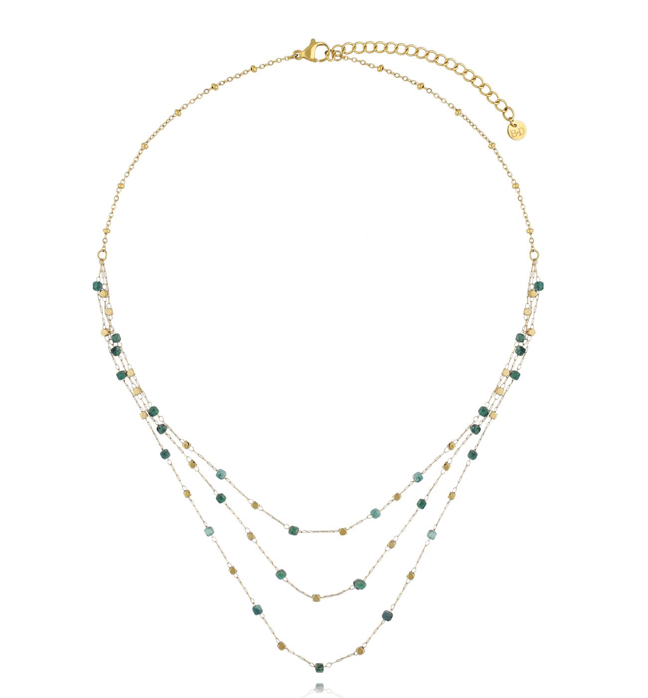 Naszyjnik z jadeitami afrykańskimi Temple of the Sun - By Dziubeka