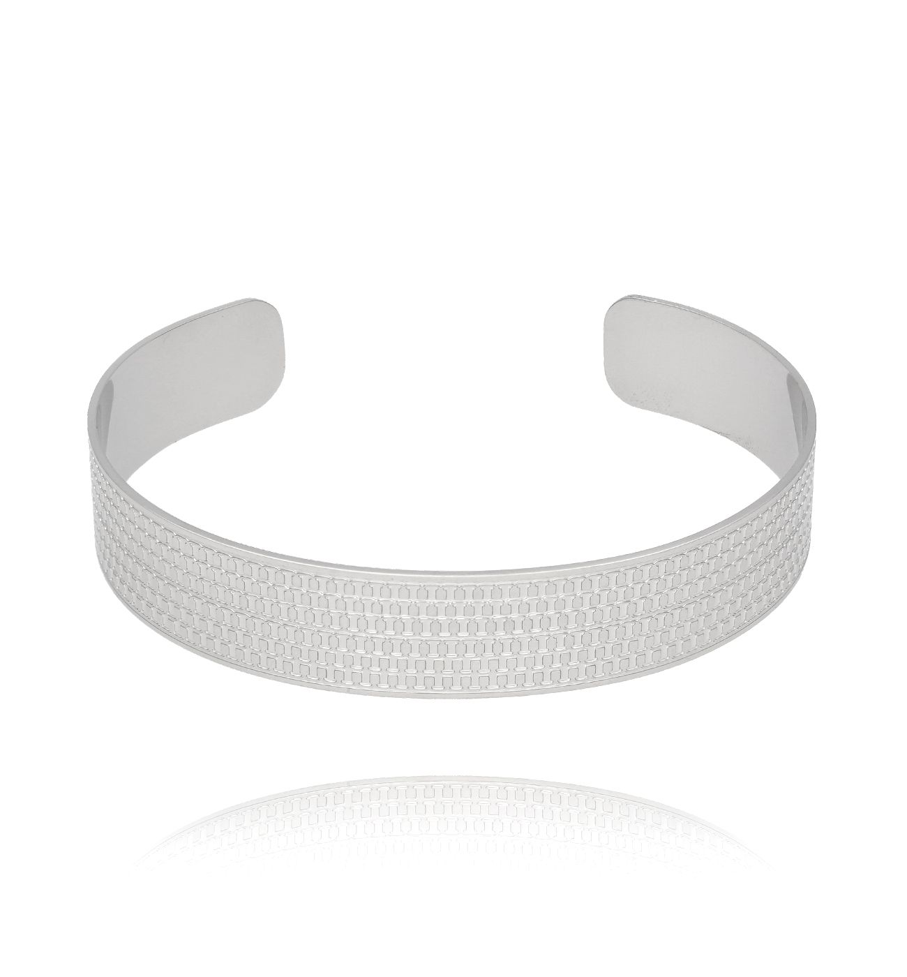 Bransoletka obręcz srebrna Gold Snake - By Dziubeka