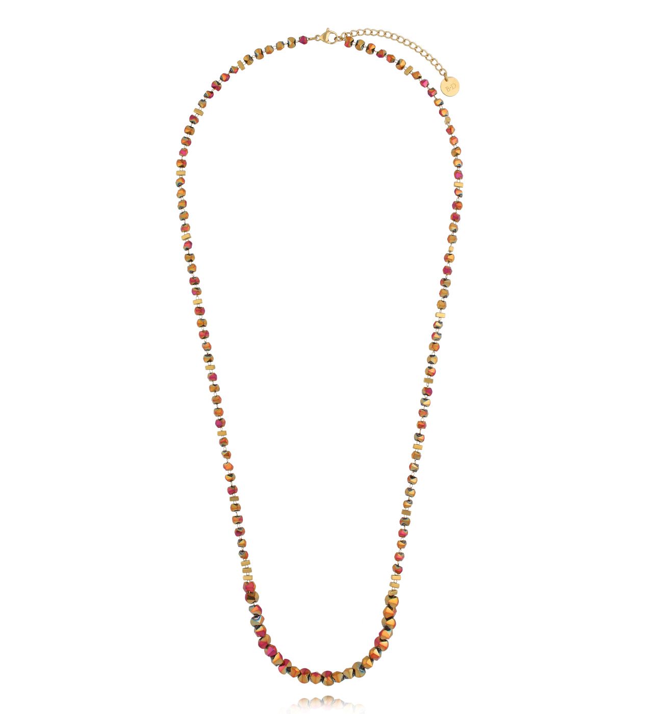 Naszyjnik długi z kryształkami - By Dziubeka