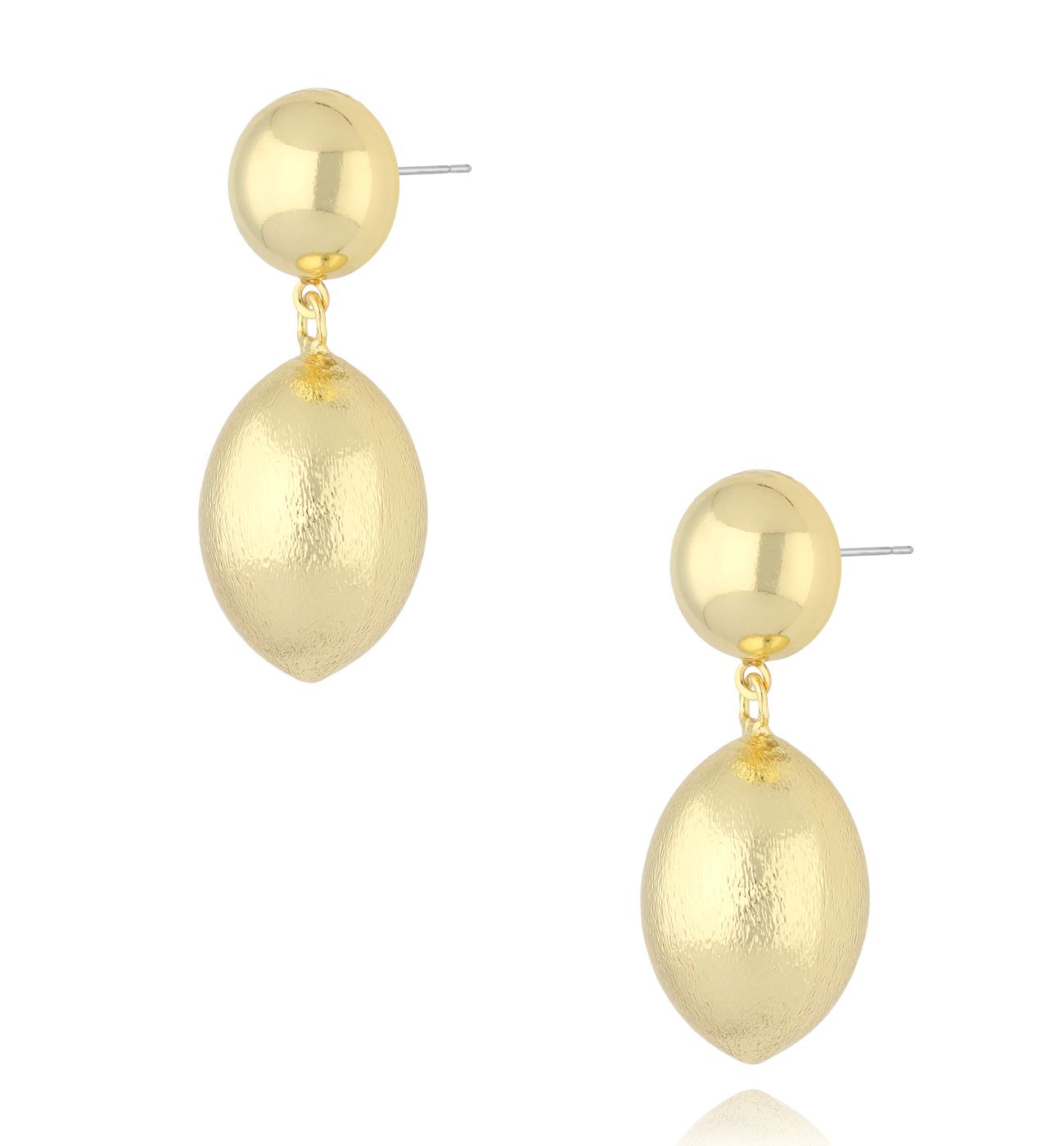 Kolczyki złote podwójne Maristella - By Dziubeka