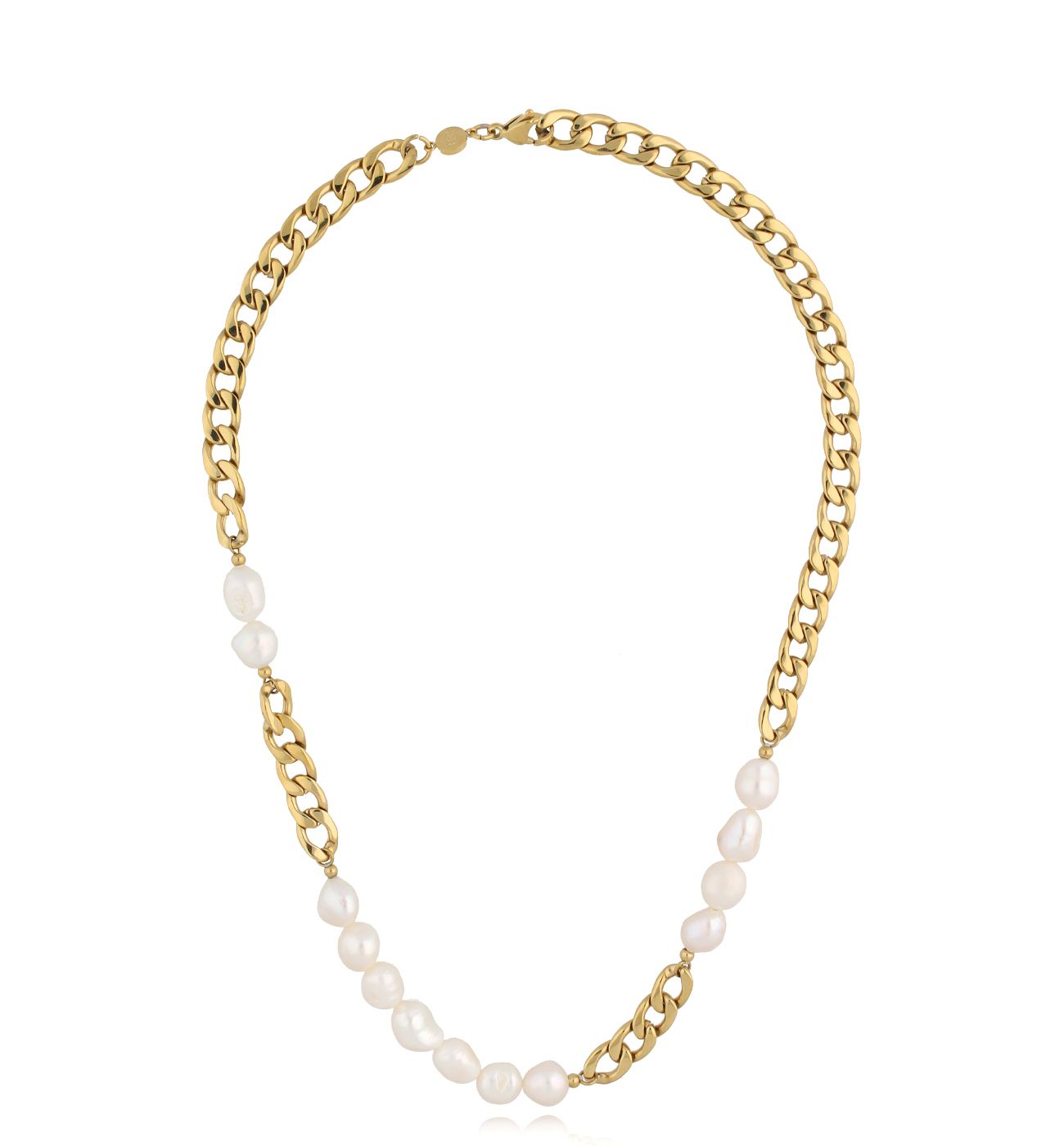 Naszyjnik złoty z perłami Ulluring - By Dziubeka