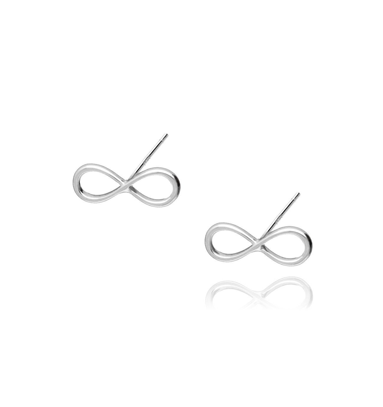 Kolczyki ze srebra nieskończoność - By Dziubeka