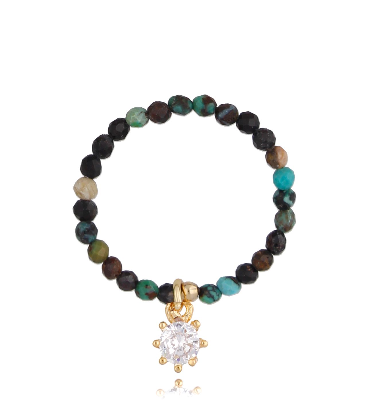 Pierścionek z turkusami Margaret PTW0277