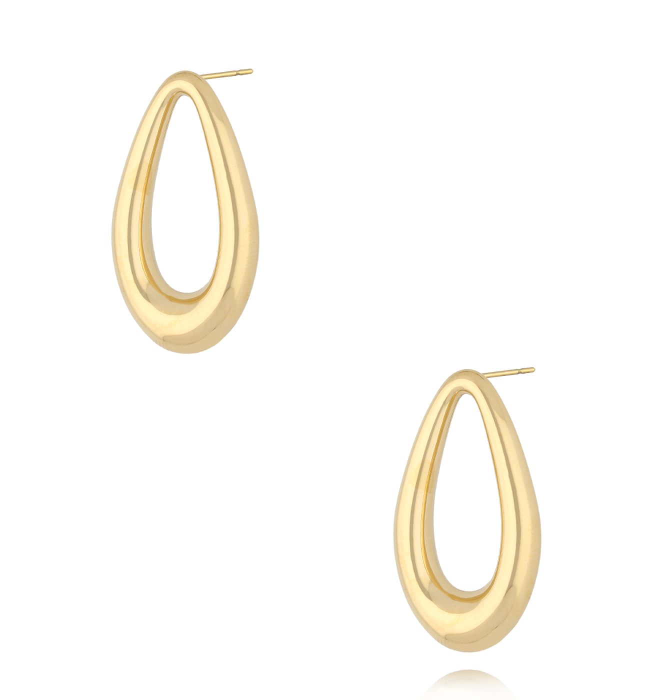 Kolczyki łezki złote - By Dziubeka