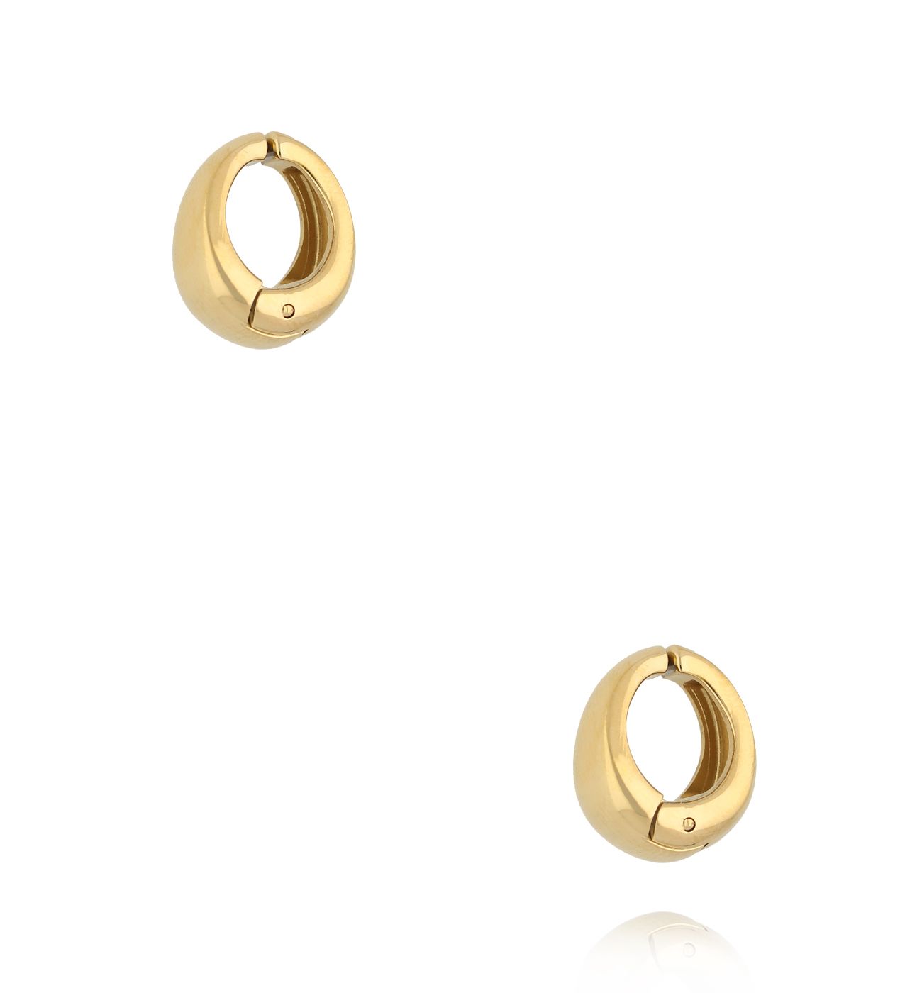 Kolczyki kółka złote KSY0465 - By Dziubeka