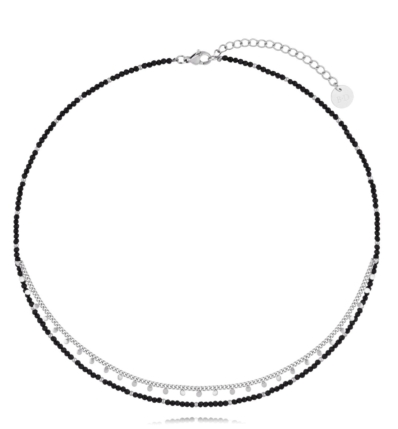 Naszyjnik srebrny z agatami Mina - By Dziubeka