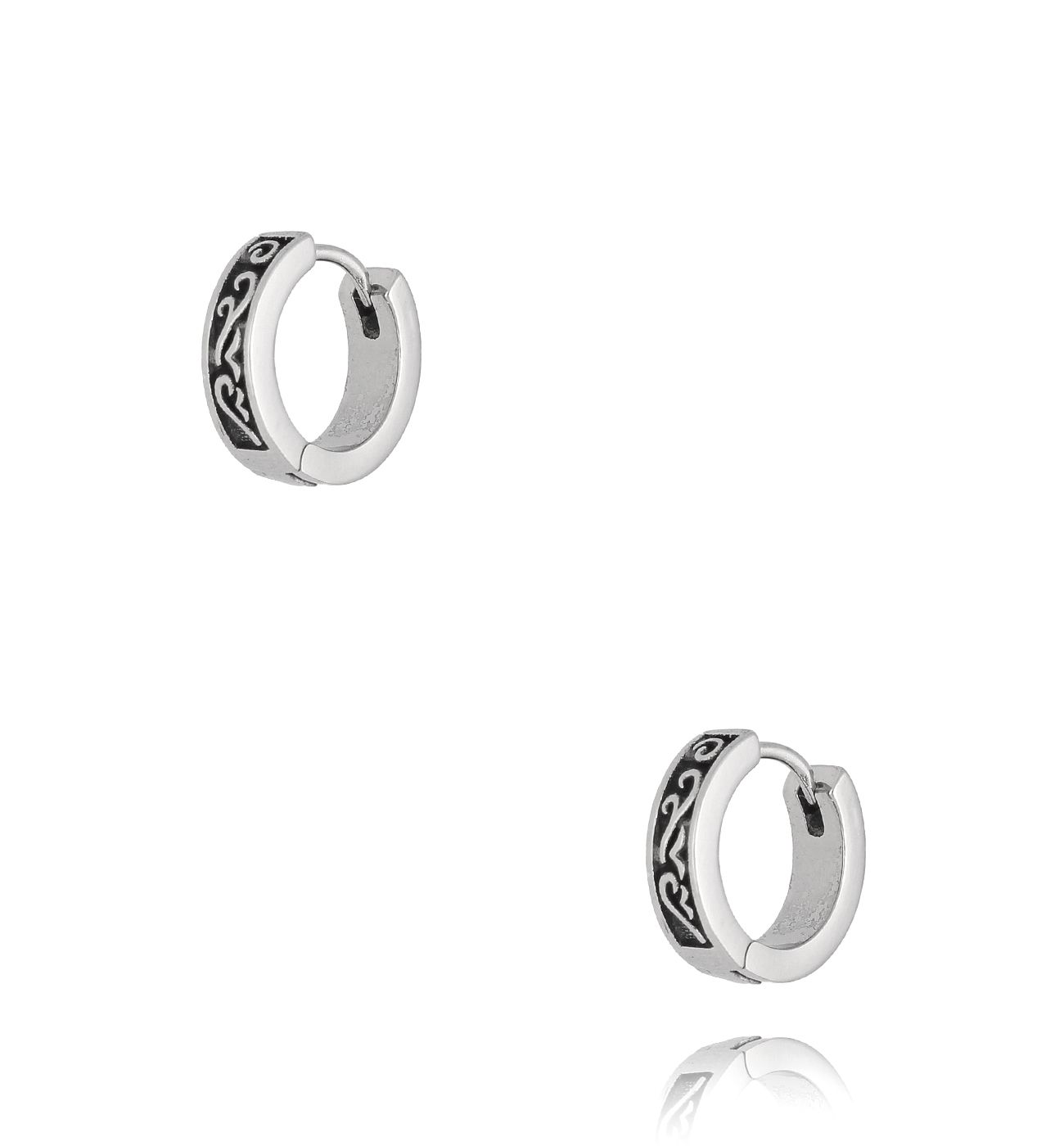 Kolczyki srebrne okrągłe Sandeep KMITC0063