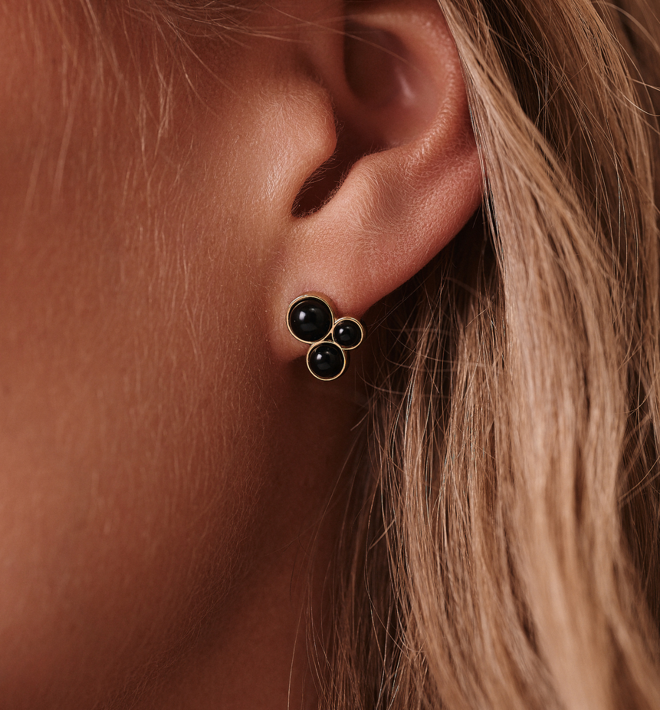 Kolczyki sztyfty z agatami KEA0041 - By Dziubeka