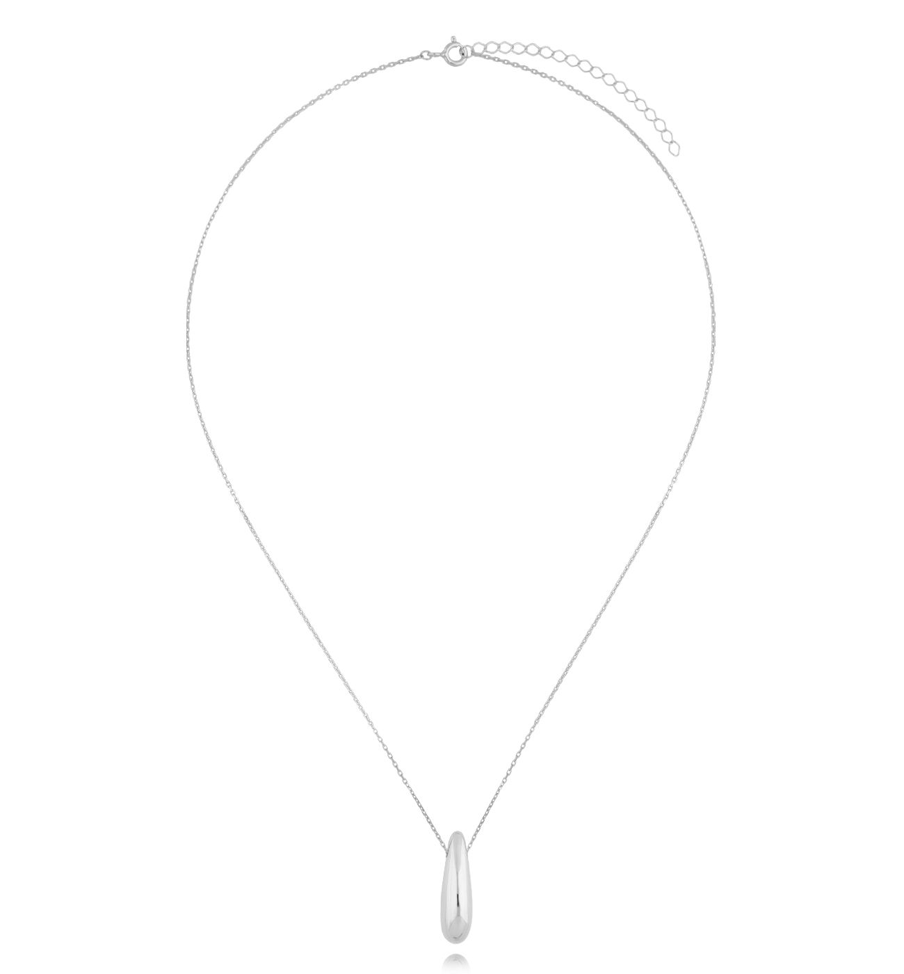 Naszyjnik srebrny z łezką - By Dziubeka