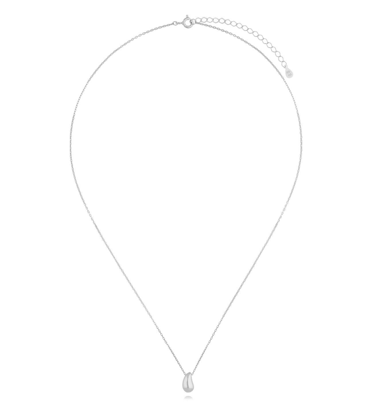 Naszyjnik srebrny z kroplą NSE0183