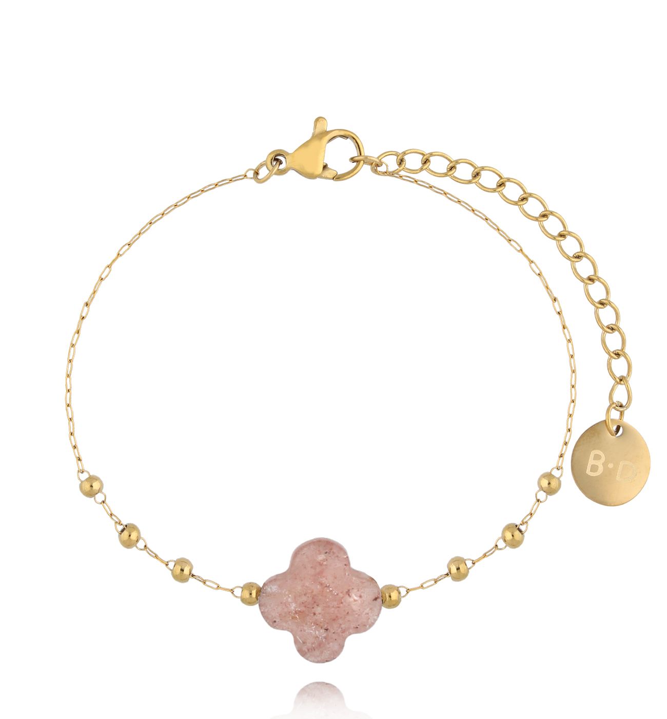 Bransoletka z koniczynką z kwarcu Creation - By Dziubeka