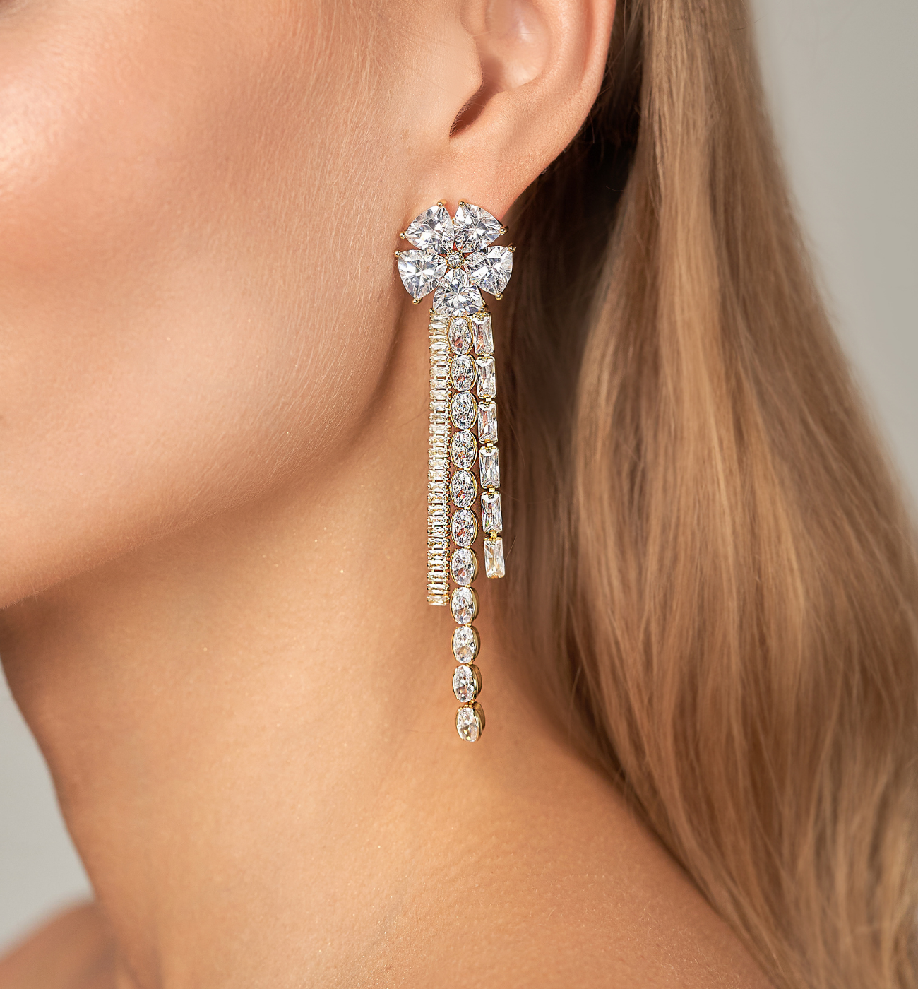 Kolczyki z kryształkami Like a diamond - By Dziubeka