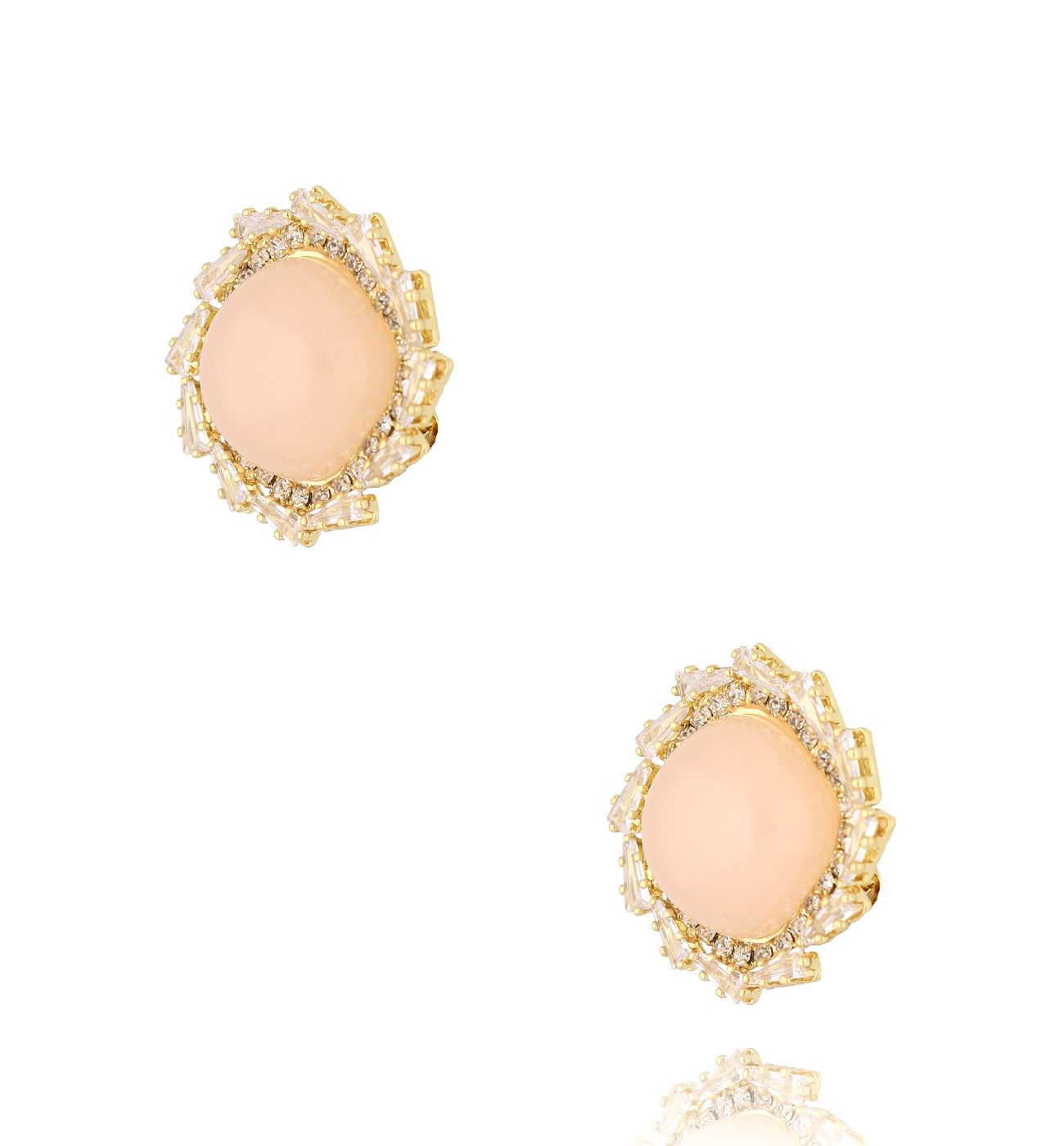 Kolczyki z brzoskwiniowymi oczkami Sweet Dreams - By Dziubeka