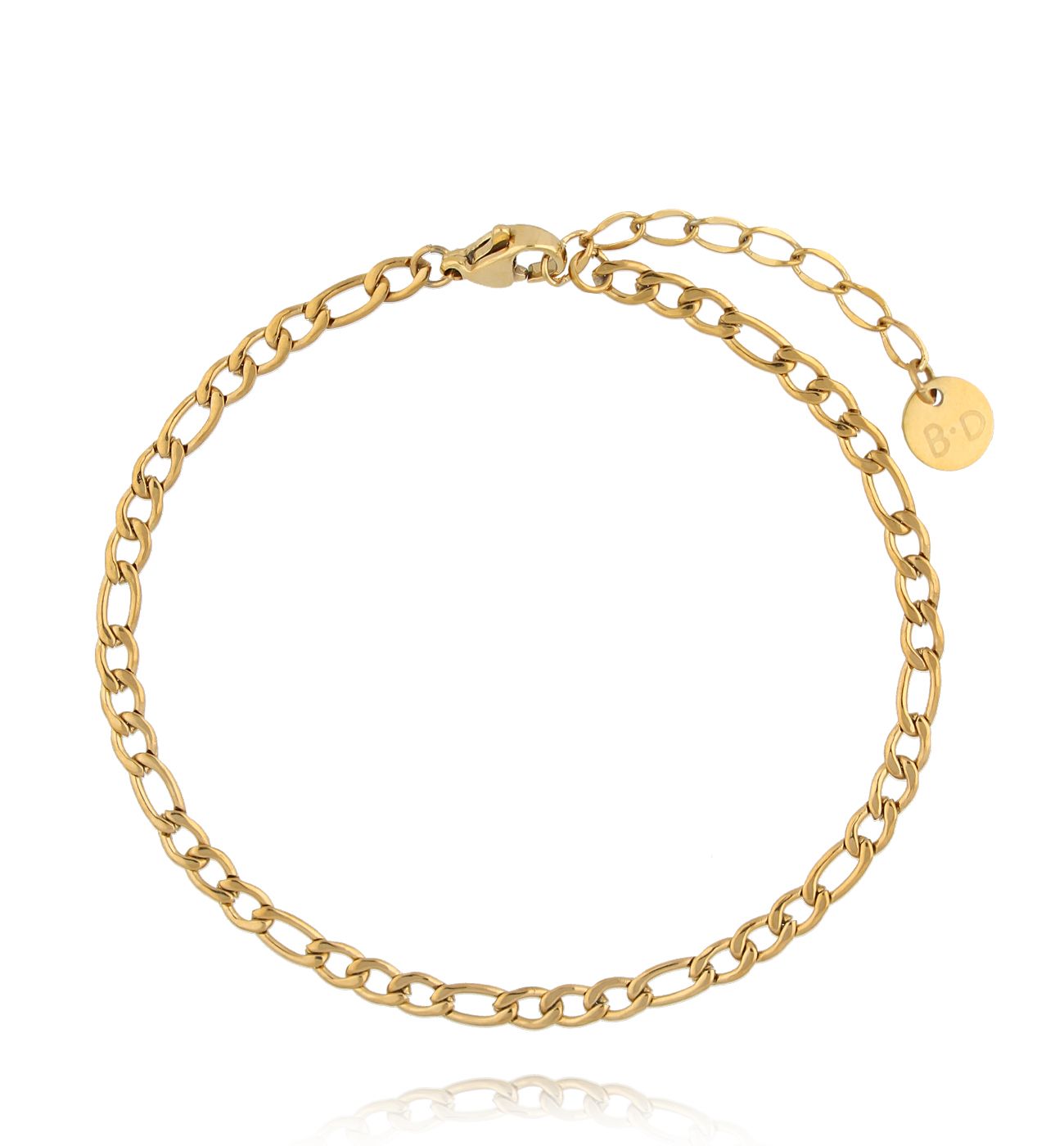 Bransoletka z łańcuszkiem złota BSY0363 - By Dziubeka