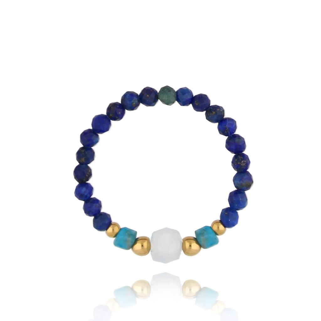 Pierścionek z sodalitami Celaya PSC0463 - By Dziubeka