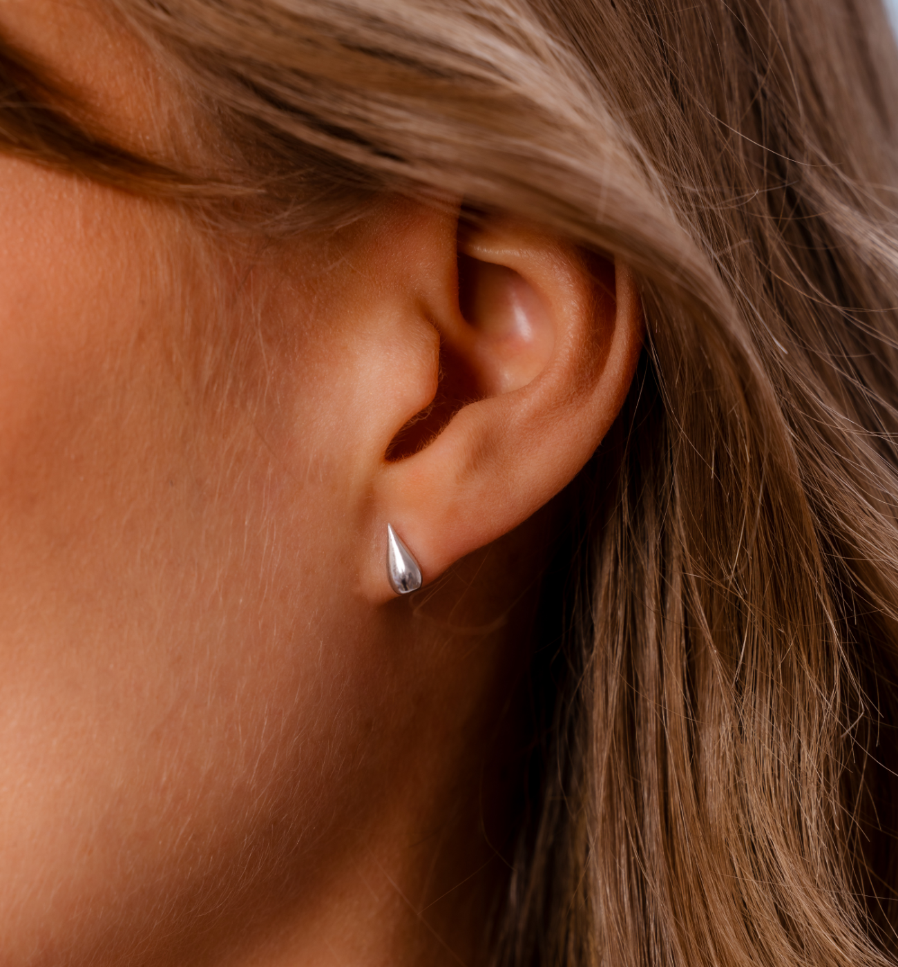 Kolczyki krople srebrne KGG0041