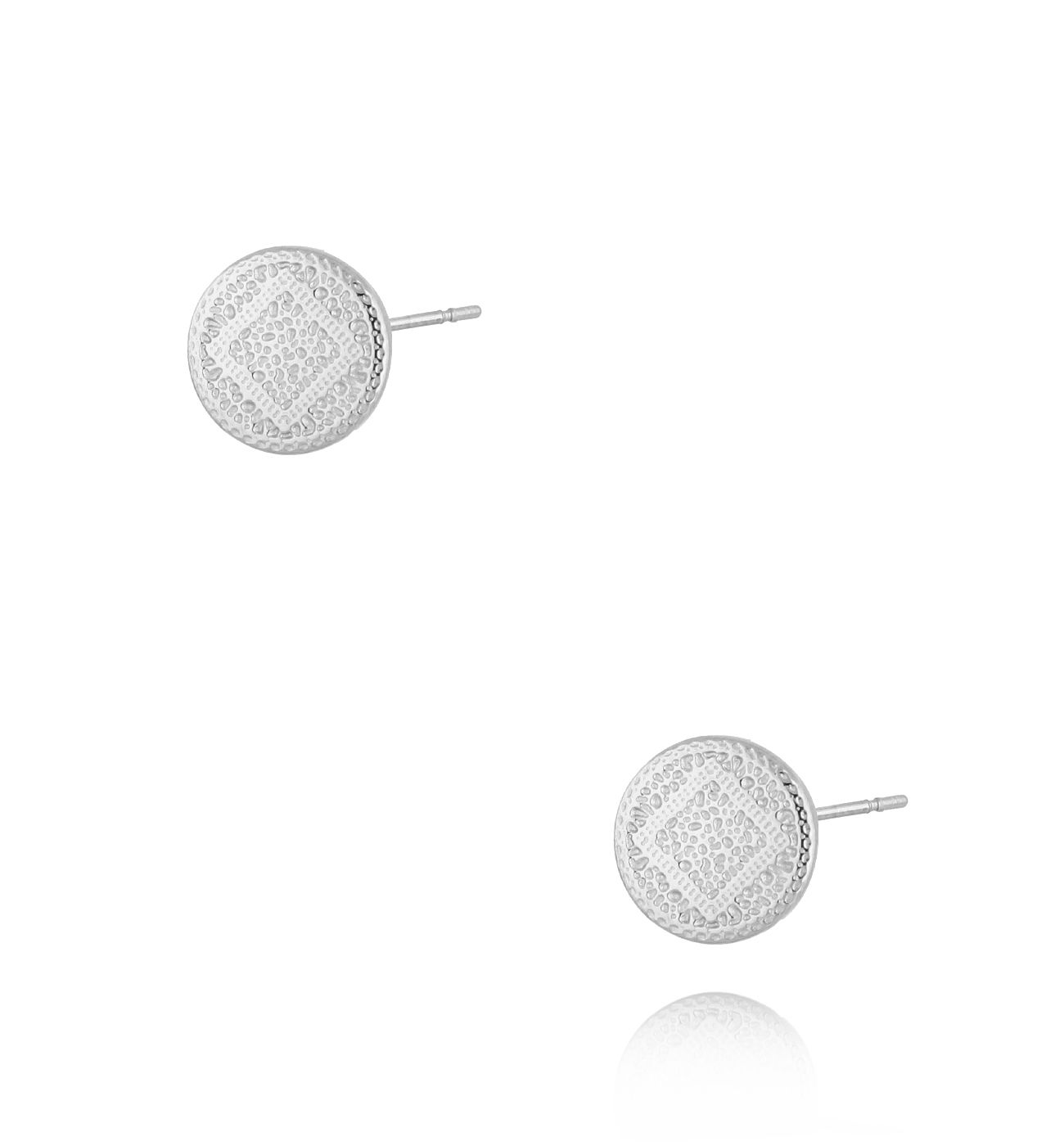 Kolczyki srebrne wkrętki pastylki Argent KSA1070