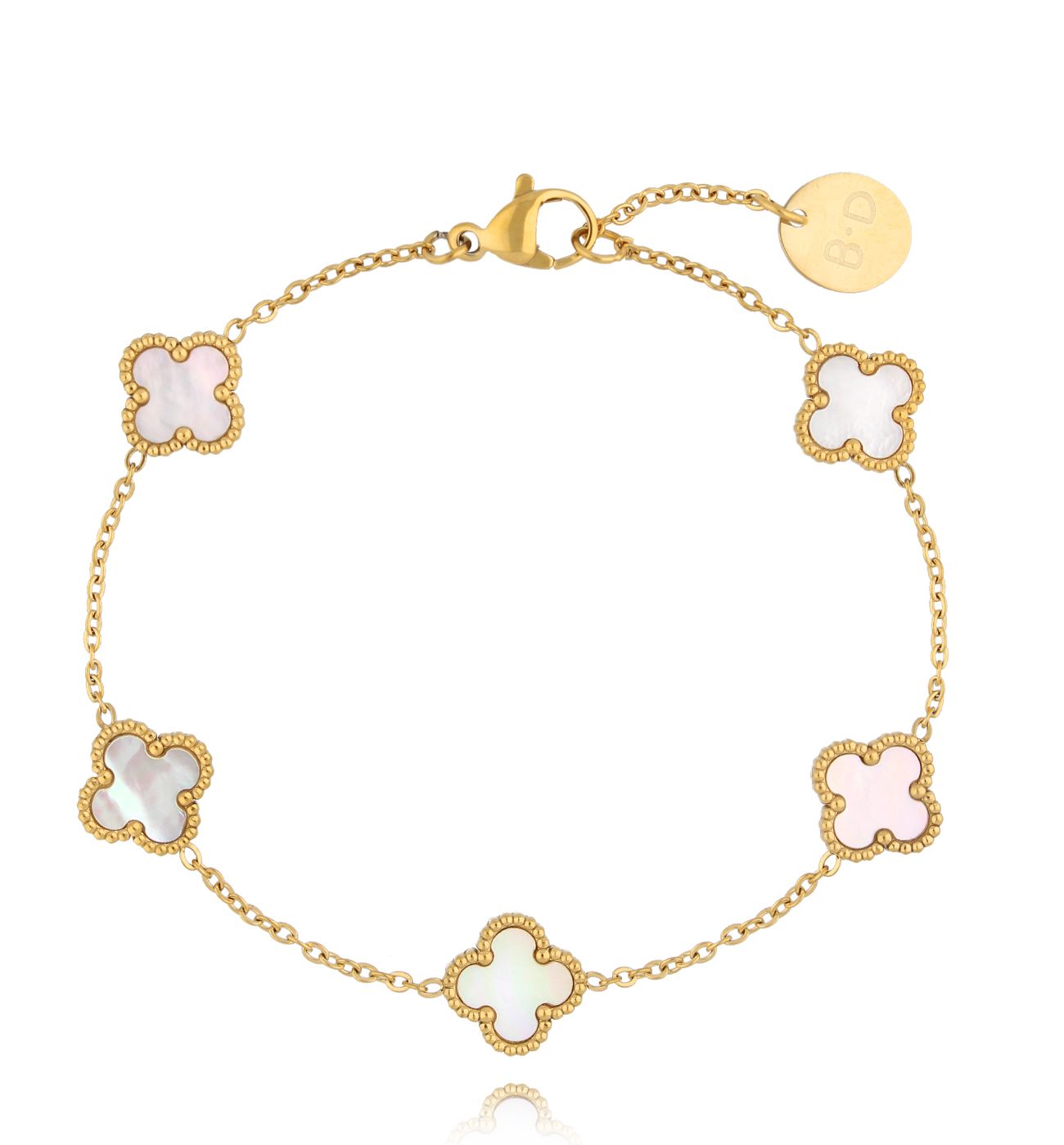 Bransoletka z koniczynkami Clovers BSY0088 - By Dziubeka