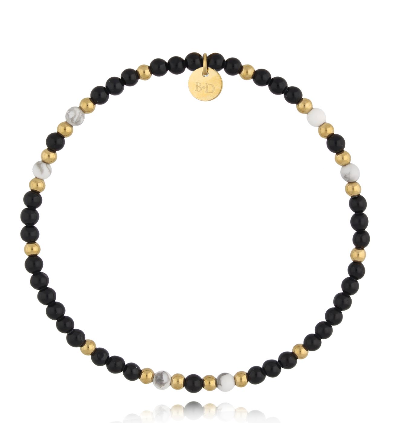 Bransoletka czarna z agatami Black Magic - By Dziubeka
