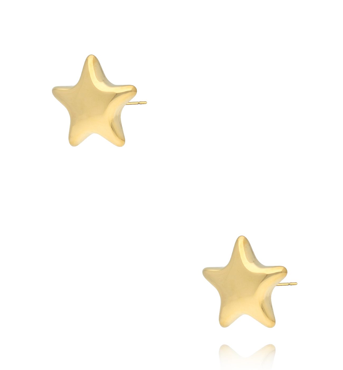 Kolczyki gwiazdki złote - By Dziubeka