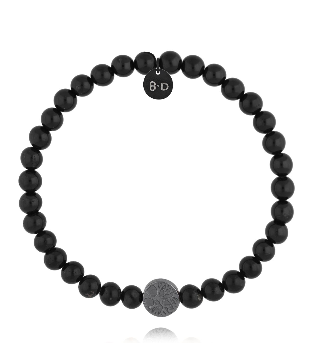 Bransoletka z turmalinami i hematytami BTW3281