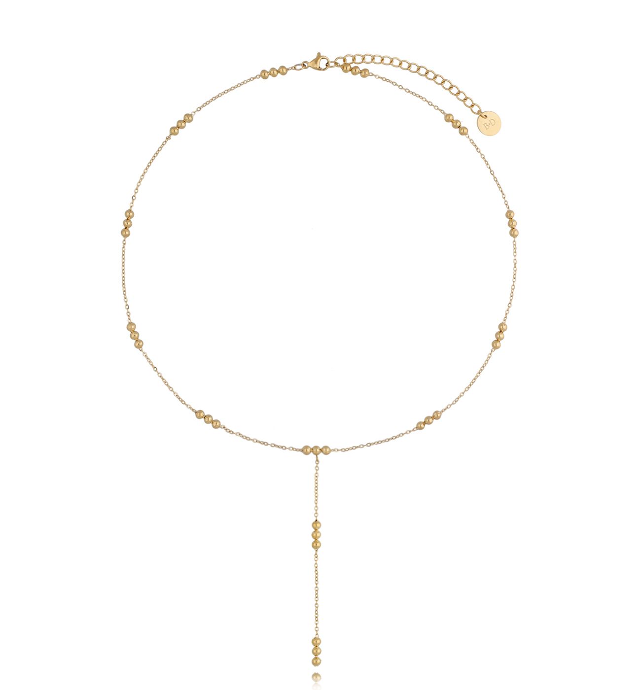 Naszyjnik złoty z kuleczkami Balls - By Dziubeka