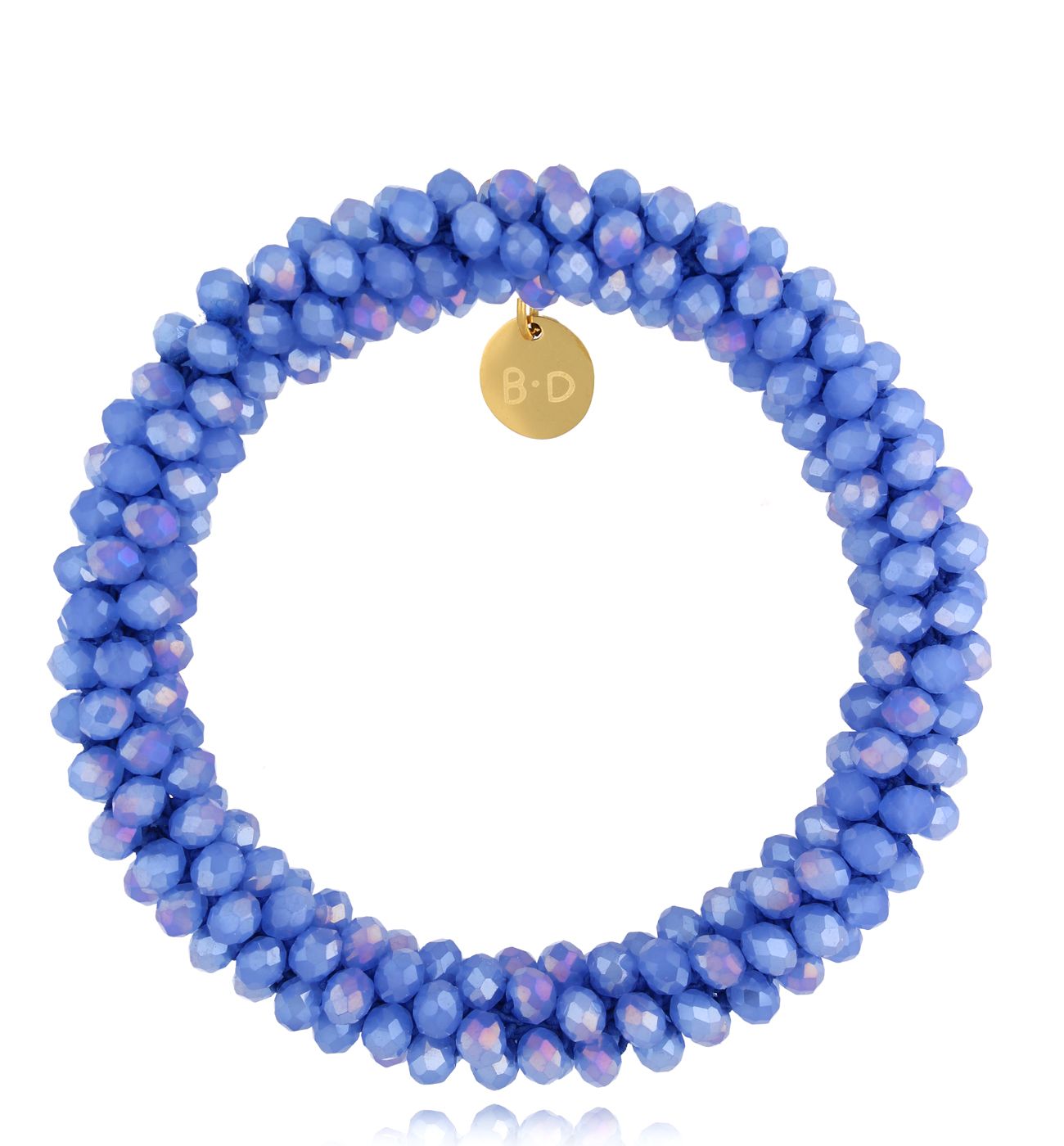 Bransoletka z kryształkami niebieska Luminous BWE0019