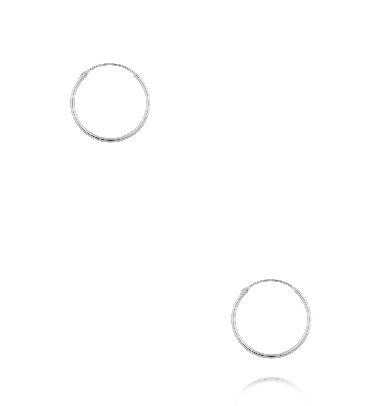 Kolczyki koła srebrne KCA0177 - By Dziubeka