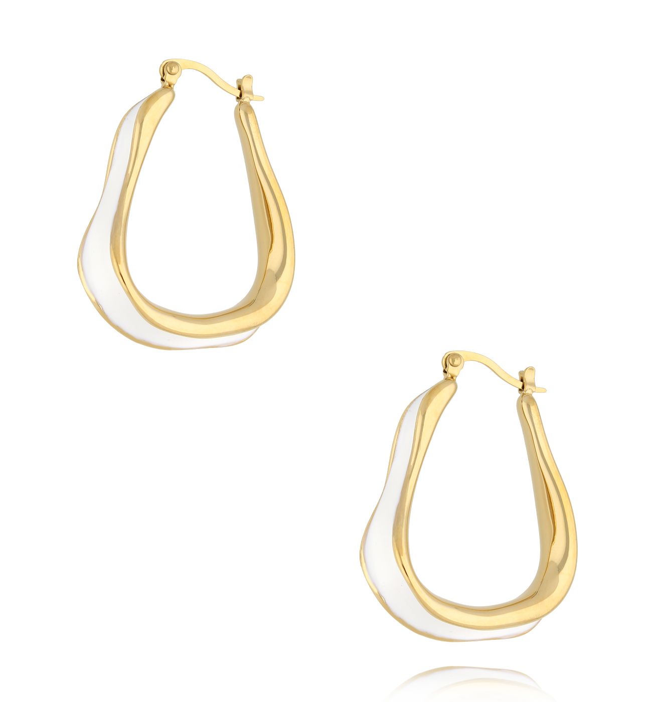 Kolczyki złote emaliowane KSA2150