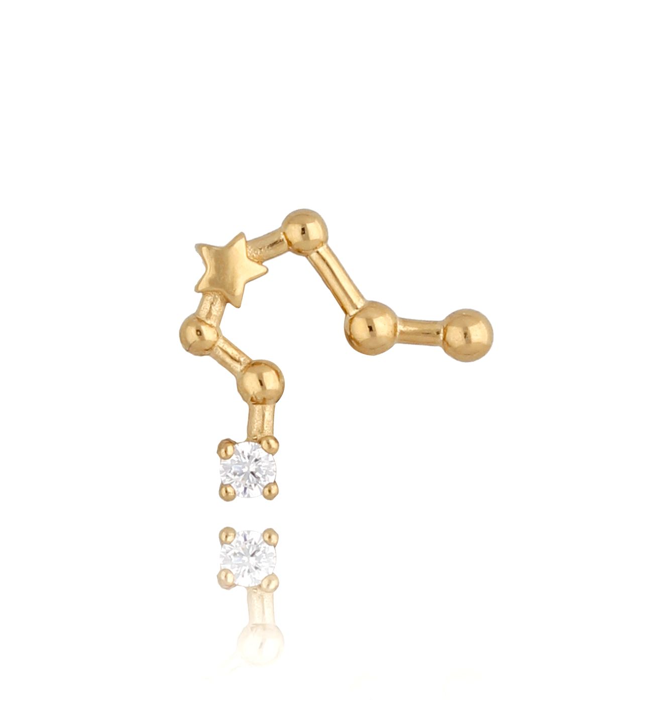 Kolczyk z konstelacją Bliźnięta KCON0003 - By Dziubeka