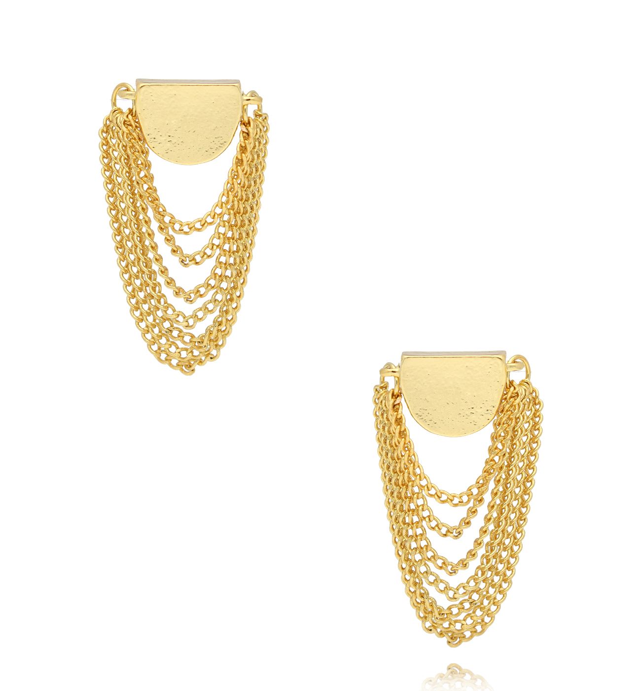 Kolczyki złote z łańcuszkami KRG1059