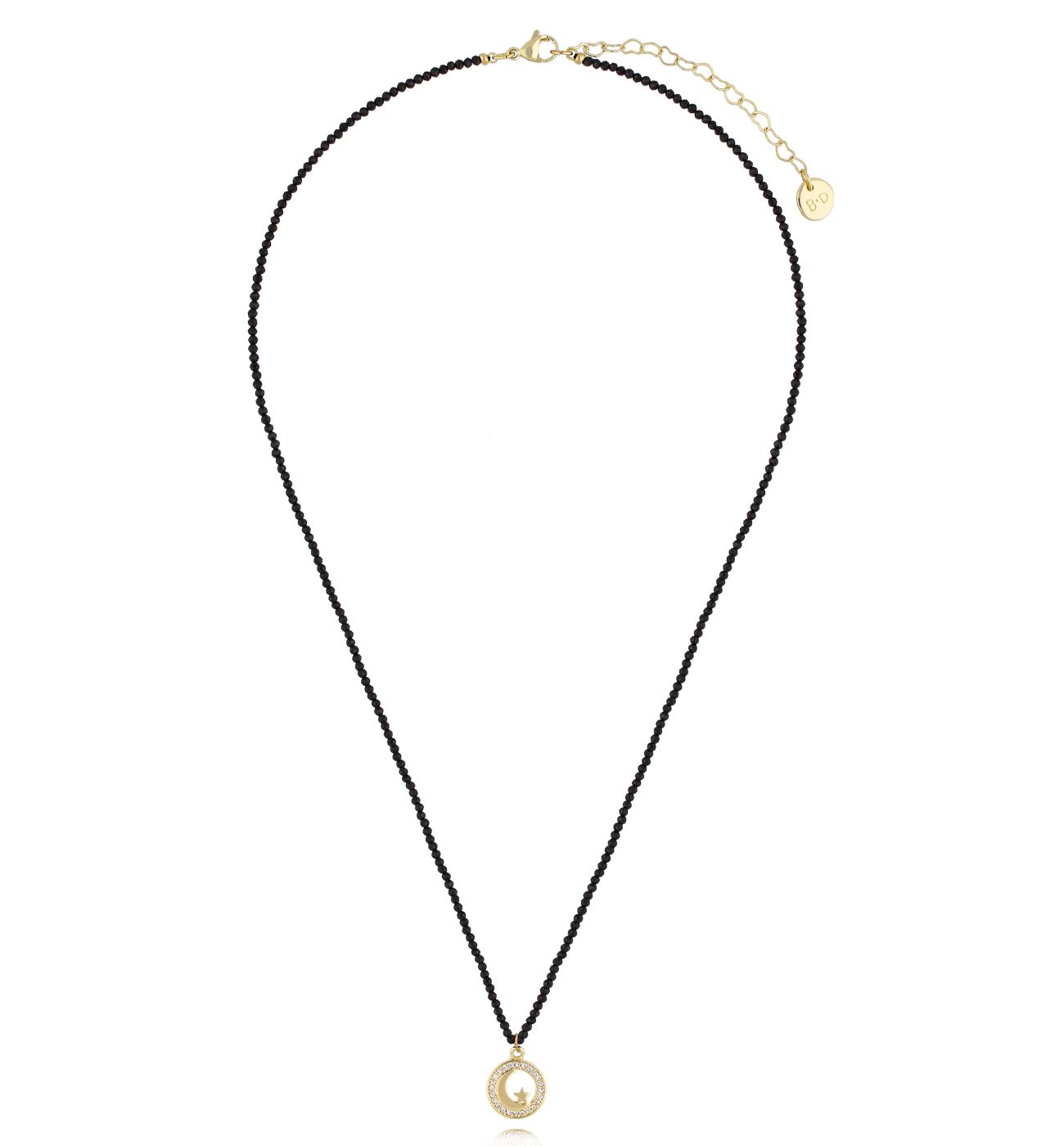 Naszyjnik czarny z turmalinami - By Dziubeka