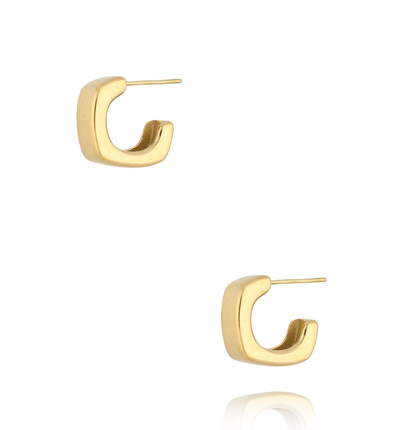 Kolczyki kanciaste złote Shapes KSA1973