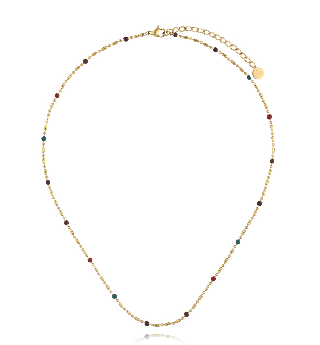 Naszyjnik z kolorową emalią - By Dziubeka