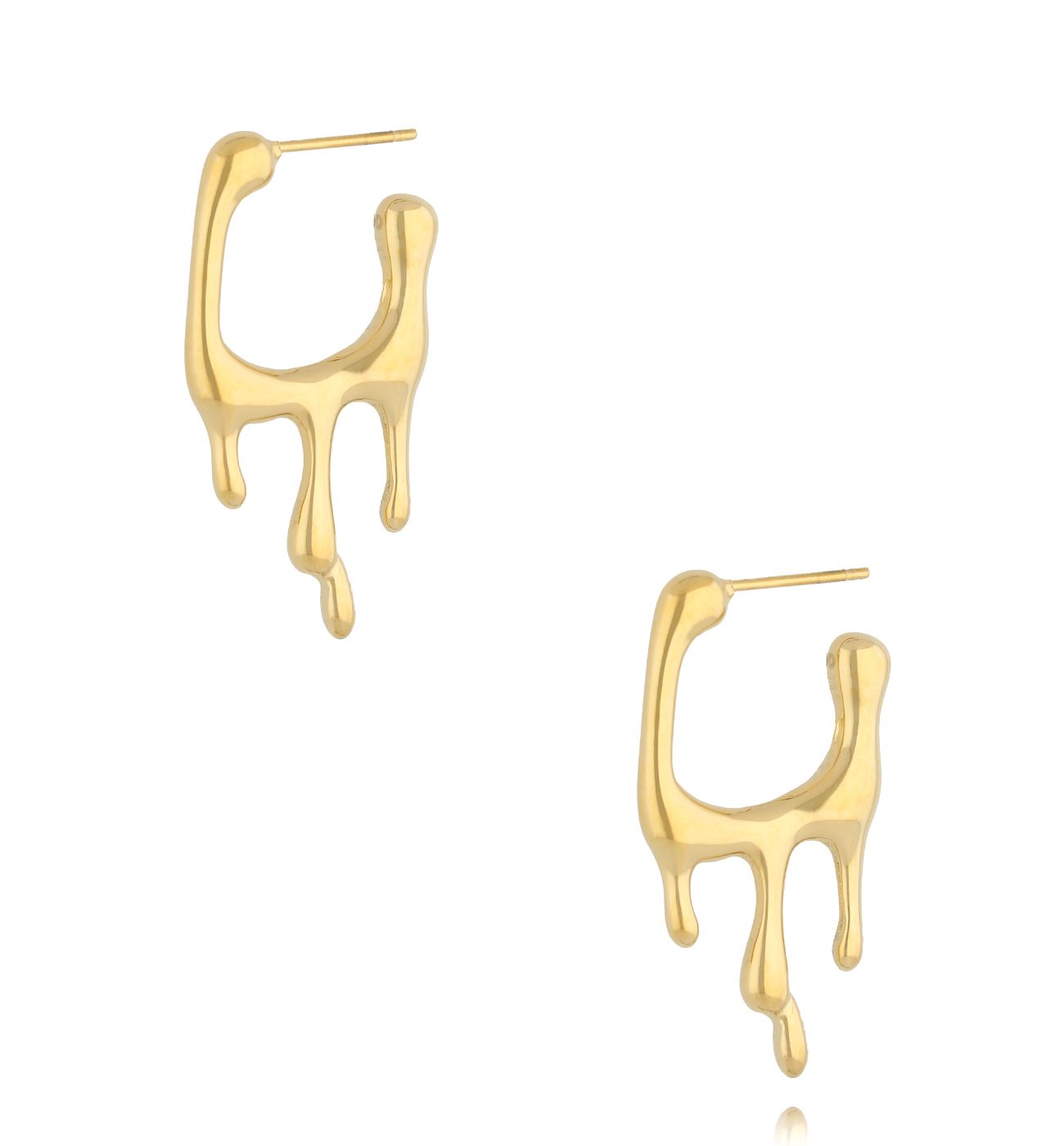 Kolczyki złote nieregularne KSA2106