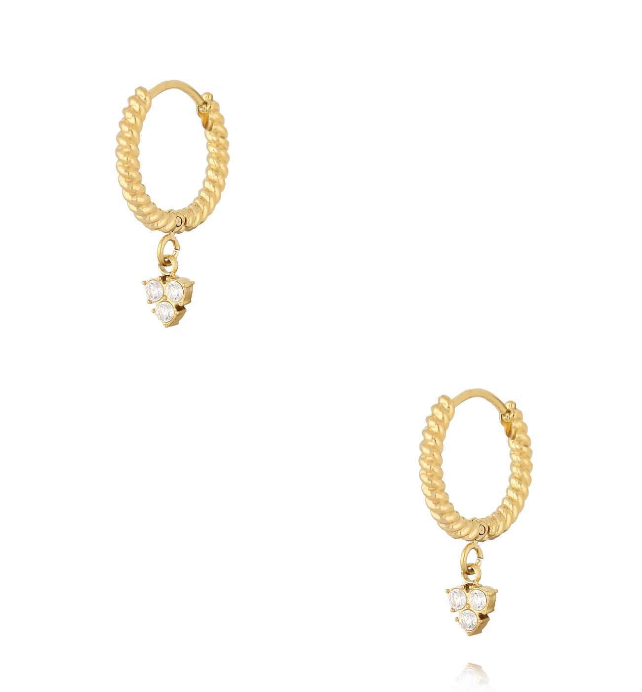 Kolczyki okrągłe z cyrkoniami KSA2395