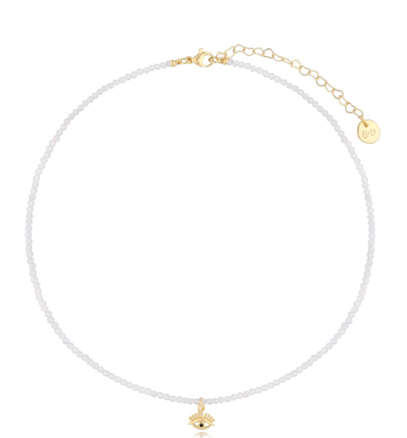 Naszyjnik z cyrkoniami i okiem Lifestyle - By Dziubeka