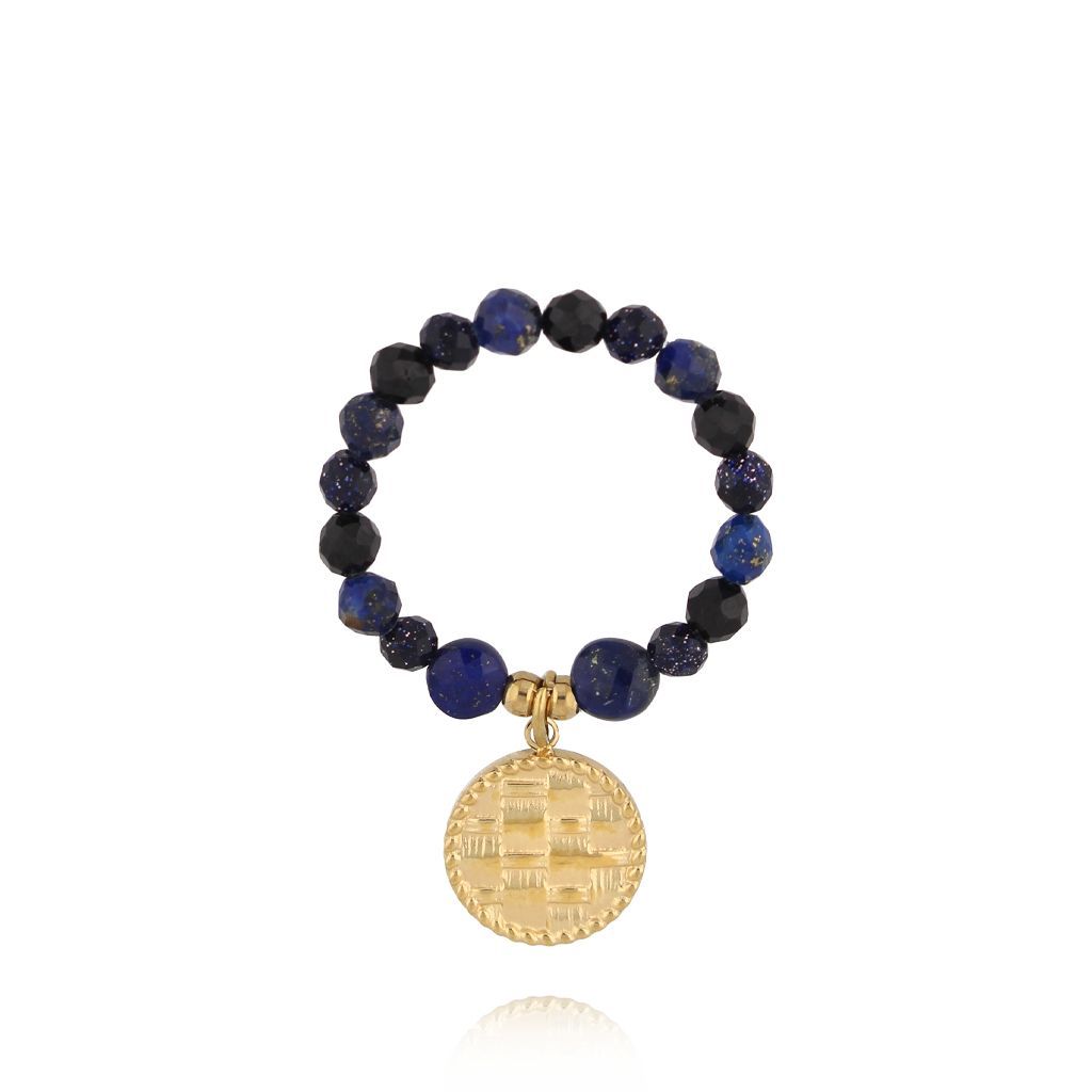 Pierścionek z lapisami i Nocą Kairu - By Dziubeka