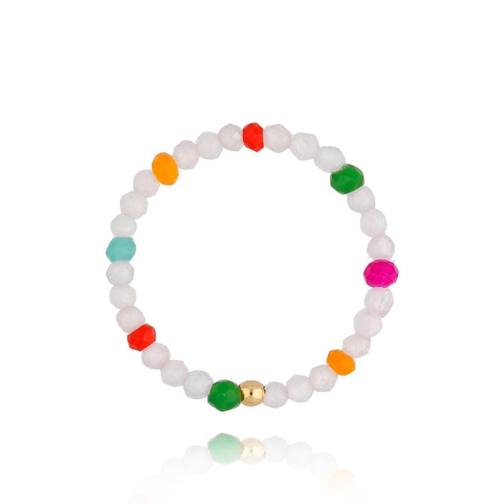 Pierścionek biały Rainbow Friends - By Dziubeka