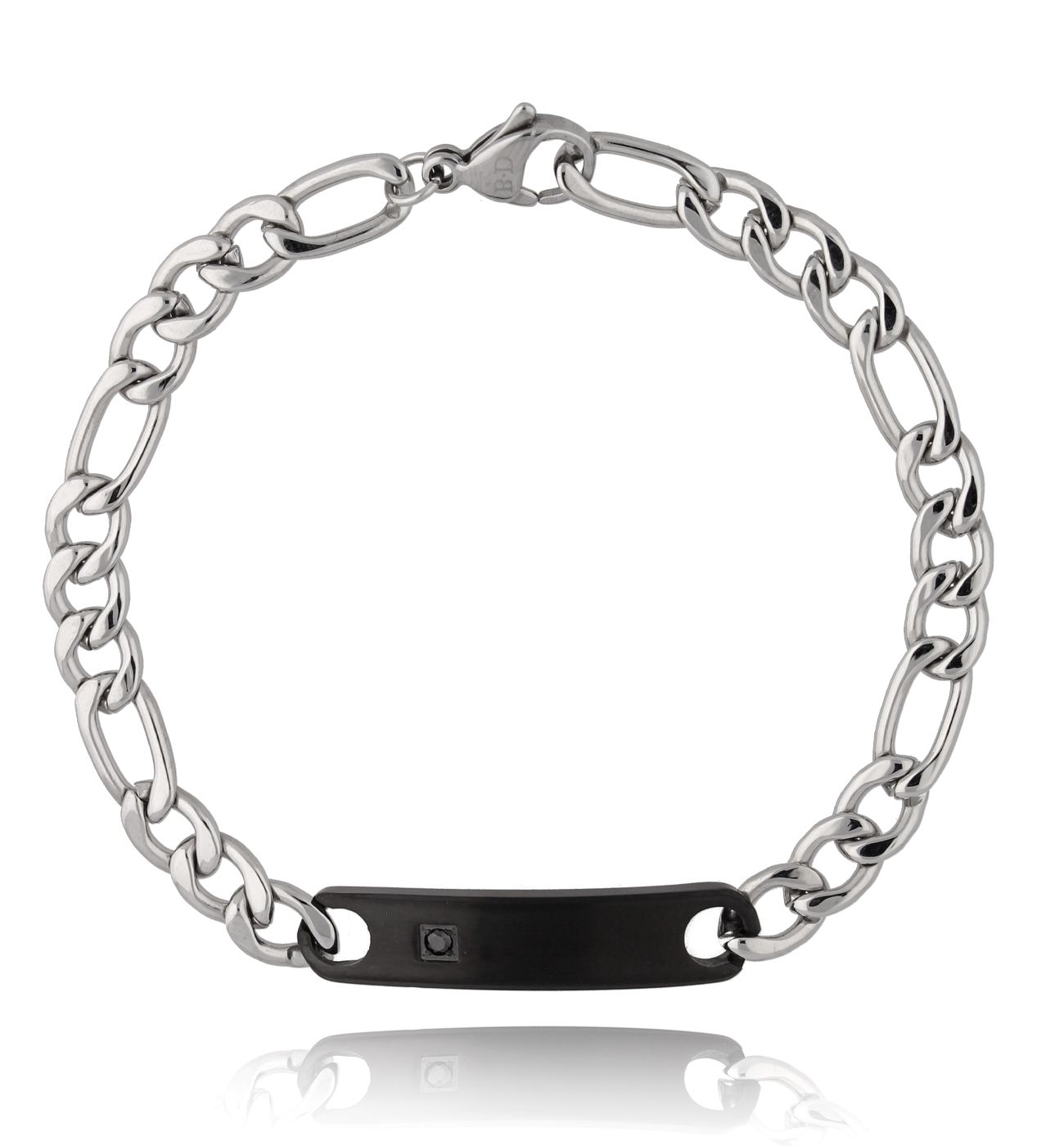 Bransoletka srebrna ze stali szlachetnej Henry BMITC0290