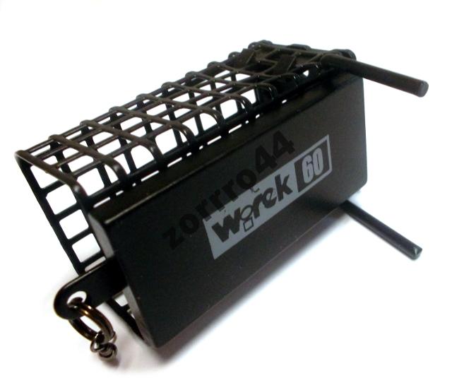 Wirek Koszyk Zanętowy z Kolcami i Dnem 33x44mm 40g - 10szt