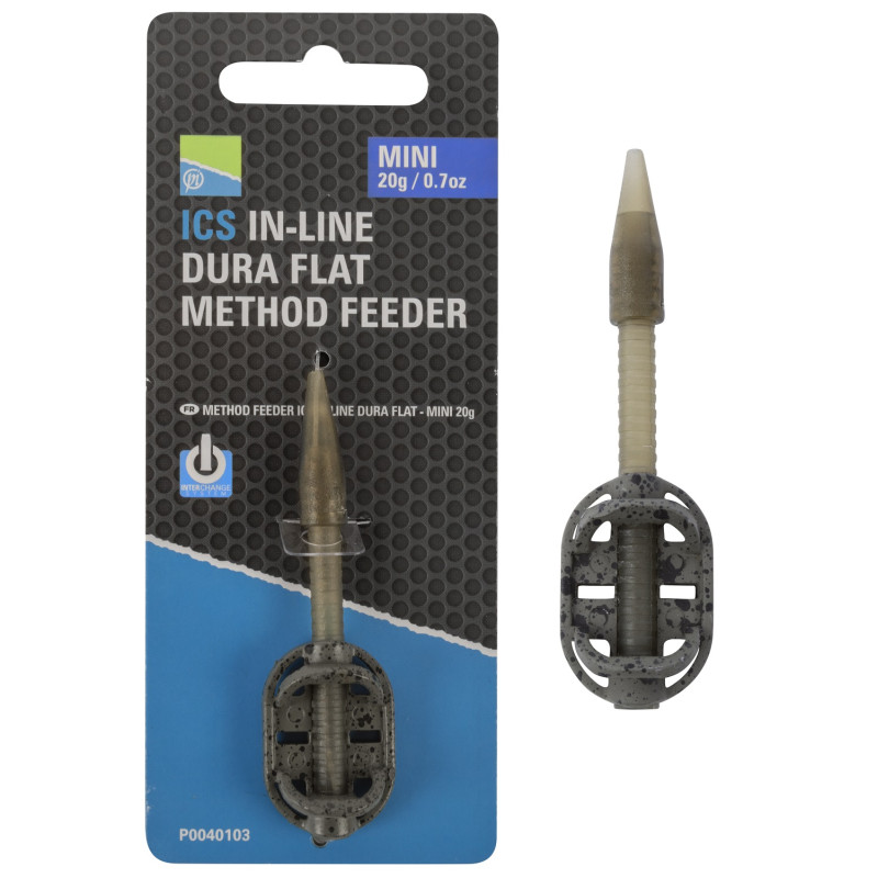 Preston Koszyk ICS In-Line Dura Flat Method Feeder Mini 15g